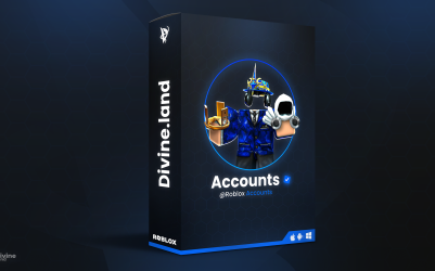 Divine Land product box banner Roblox Account_